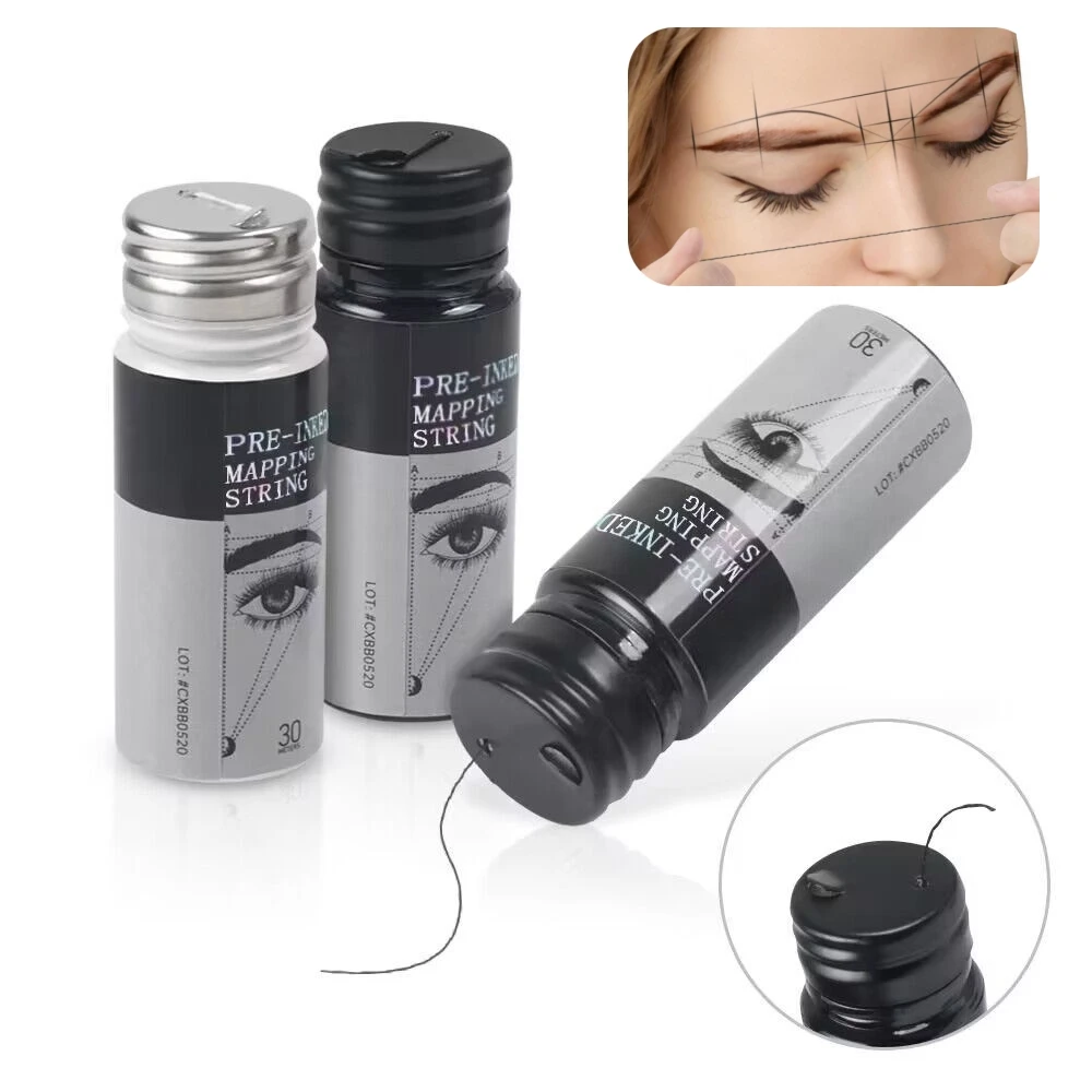 White Toner Transfer Paper - 1pcs 30m Tali Pemetaan Microblading Hitam/Putih