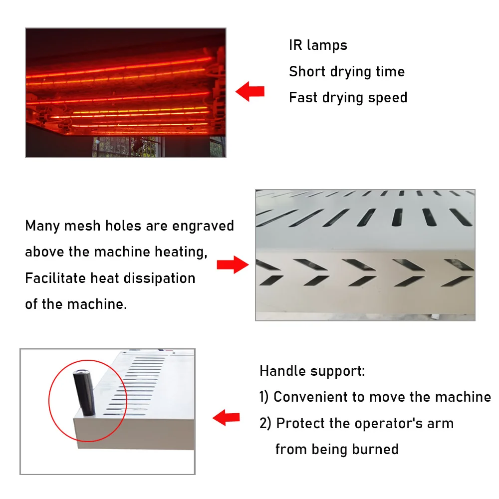 Flash Dryer Screen Print - Pengering Flash Sablon 1600W Kontrol Suhu