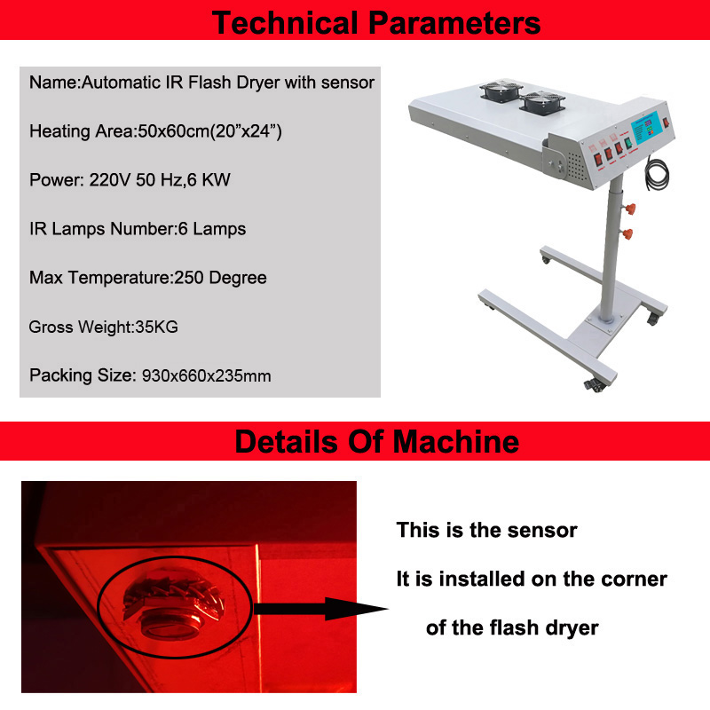 Pengering IR Otomatis untuk Me - Flash Dryer Screen Print ulasan dan harga