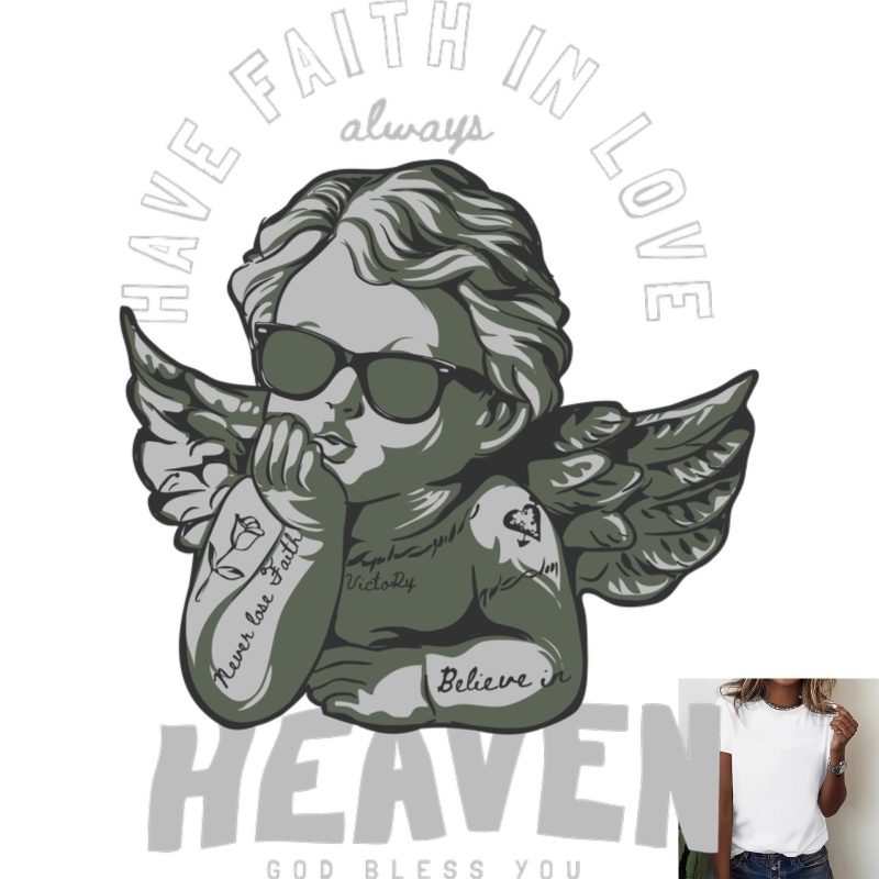 Kacamata Hitam Trendy Angel He - White Toner Transfer Paper ulasan dan harga