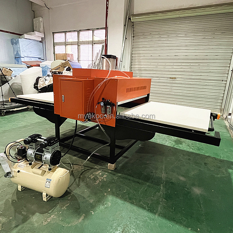 Mesin Press Panas Pneumatik Ko - Commercial Printing Machine For Shirts ulasan dan harga