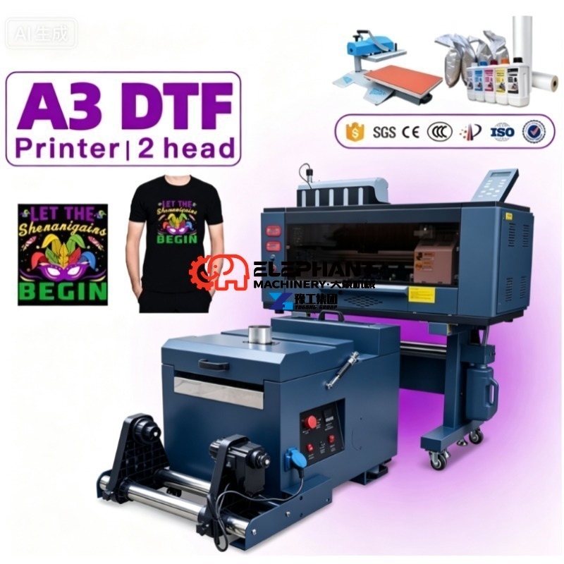 Mesin Printer Film PET DTF Kom - Commercial Printing Machine For Shirts ulasan dan harga